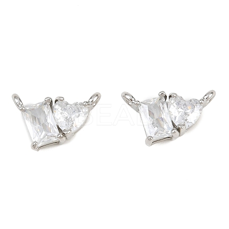 Brass Pave Cubic Zirconia Charms CU-CBA6A75-04P-02-1