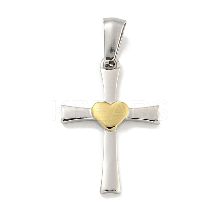 304 Stainless Steel Pendants STAS-C102-14GP-1