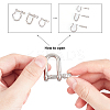 6Pcs 3 Style 304 Stainless Steel D-Ring Anchor Shackle Clasps STAS-UN0025-12-4