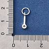 925 Streling Silver Pave Clear Cubic Zirconia Flat Round Charms STER-I022-03S-4