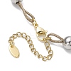 Glass & ABS Plastic Imitation Pearl Link Bracelets BJEW-JB10425-4