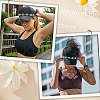 2 Sets 2 Styles Synthetic Turquoise Chips & Plastic Imitation Pearl Beads Hat Chain AJEW-CN0004-03-4