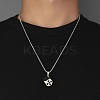 Zinc Alloy with Enamel Dice Pendant Necklaces NJEW-C034-04P-01-3