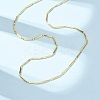 Brass Column Link Chain Necklaces NJEW-H086-04G-2