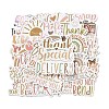 50Pcs PVC Self-Adhesive Stickers STIC-M001-06-1