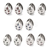 304 Stainless Steel Clear Cubic Zirconia Hoop Earrings for Women EJEW-Z076-03P-1
