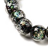Handmade Dichroic Foil Glass Beads Strands DICH-U001-06C-3