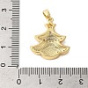 Christmas Theme Rack Plating Brass Cubic Zirconia Pendants KK-K385-119G-01-3