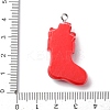 Christmas Opaque Resin Pendants RESI-A049-05O-3