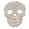 Skull Rhinestone Patches DIY-WH0199-35E-2