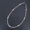 304 Stainless Steel & Zinc Alloy Thorned Cuban Link Chain Necklaces for Men FS-WGE9529-03-1