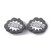 Cloud with Word Boom Food Grade Eco-Friendly Silicone Beads LS-SIL-WH0014-22D-1