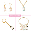 30Pcs 3 Colors Alloy Enamel Pendants PALLOY-CJ0002-04-7