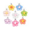Transparent Resin Pendants RESI-N050-23P-1