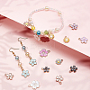 80Pcs 20 Style Light Gold Alloy Enamel Charms & Pendants ENAM-SC0002-73-5