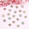 40Pcs 10 Style Rack Alloy Enamel Pendants ENAM-NB0001-65-3