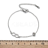 201 Stainless Steel Cable Chain Bracelets BJEW-H205-01C-P-5