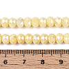 Anti-Tarnish Electroplate Rondelle Glass Beads Strands EGLA-T021-6mm-17-04-4