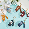 6Pcs 6 Colors ortable Empty Travel Bottle Keychains KEYC-SC0001-57B-3