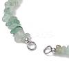 Natural Green Aventurine Chip Nylon Braided Beaded Bracelet Making AJEW-JB01296-06-2