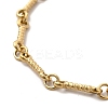 Ion Plating(IP) 304 Stainless Steel Twist Bar Link Bracelet for Women BJEW-G667-01G-2