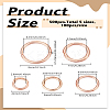 500Pcs 5 Styles Iron Open Jump Rings IFIN-LP0001-40-2