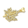 Brass Micro Pave Cubic Zirconia Pendants KK-M300-27G-03-2