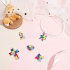 Enamel Alloy Pendants ENAM-FH0001-01-4
