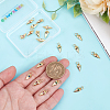 20Pcs Brass Micro Pave Cubic Zirconia Pendants KK-GO0002-10-3