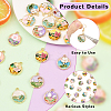 20Pcs 10 Styles Rack Plating Alloy Enamel Pendants ENAM-SC0007-27-3