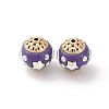 Handmade Resin Indonesia Round Beads IPDL-P005-22KCG-03-1