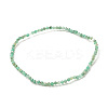Natural Emerald Round Beaded Stretch Bracelet BJEW-JB07748-02-1