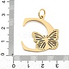 Ion Plating(IP) 201 Stainless Steel Pendants STAS-N103-184G-C-3