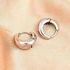 316 Surgical Stainless Hoop Earrings EJEW-C160-06A-P-5