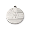 Anti-Tarnish 201 Stainless Steel Pendants STAS-R002-10P-1