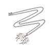 201 Stainless Steel Pendant Necklaces for Women NJEW-U018-01P-07-2