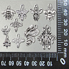 100Pcs 10 Style Tibetan Style Alloy Pendants TIBEP-CJ0001-76-8