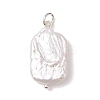 Natural Baroque Pearl Keshi Pearl Pendants PALLOY-JF04966-3