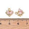 Brass Micro Pave Cubic Zirconia Pendants KK-A259-16G-3