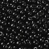 6/0 Opaque Baking Paint Glass Seed Beads SEED-M012-02A-12-3