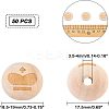 Unfinished Wood Beads WOOD-FH0001-03B-2