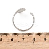 304 Stainless Steel Cuff Open Rings RJEW-Z125-04P-01-5