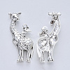 Tibetan Style Alloy Big Pendants TIBE-R316-019AS-RS-2