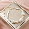 Adjustable Shell Pearl Beaded Bracelets BJEW-L692-008G-4