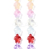 Transparent Glass Enamel Beads Strands GLAA-B021-06A-1