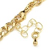 Brass Micro Pave Cubic Zirconia Leopard Pendant Twisted Chain Necklaces NJEW-K385-01C-01-3