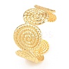 Brass Cuff Bangles for Women BJEW-P397-02G-4