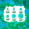 690Pcs 6 Style Iridescent PVC Paillette/Sequins Pendants KY-OC0001-31B-2