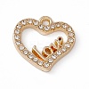 Alloy Rhinestone Pendants PALLOY-P287-02LG-02-1