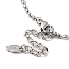 Non-Tarnish 201 Stainless Steel Rugby Beaded Chain Bracelets LS-BJEW-G696-01A-P-3
